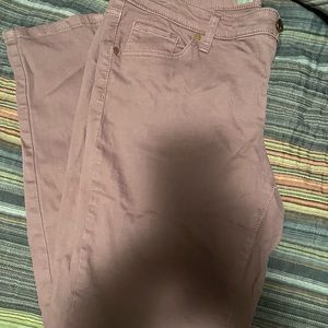 Ladies size 12 mauve colored skinny jeans